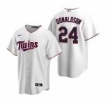 Men's Nike Minnesota Twins #24 Josh Donaldson White Home Stitched Baseball Jersey
