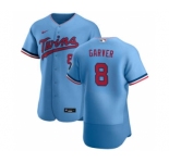 Men's Nike Minnesota Twins #8 Mitch Garver Light Blue Alternate 2020 Authentic Team Baseball Jersey