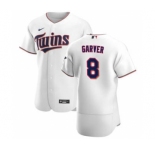 Men's Nike Minnesota Twins #8 Mitch Garver White Home 2020 Authentic Player Baseball Jersey
