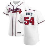 Atlanta Braves #54 Max Fried Men's Nike White Home 2020 Authentic Player MLB Jersey