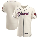 Atlanta Braves Men's Nike Cream Alternate 2020 Authentic Official MLB Team Jersey