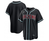 Men's Arizona Diamondbacks Blank 2026 Black Out Stitched Baseball Jersey