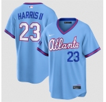 Men's Atlanta Braves #23 Michael Harris II Powder Blue 2026 City Connect Stadium Stitched Baseball Jersey