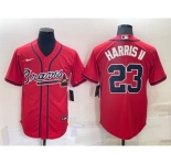 Men's Atlanta Braves #23 Michael Harris II Red Stitched MLB Cool Base Nike Jersey