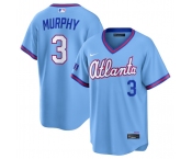 Men's Atlanta Braves #3 Dale Murphy Powder Blue 2026 City Connect Stadium Stitched Baseball Jersey