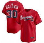 Men's Atlanta Braves #30 Drake Baldwin Red 2025 Alternate Limited Stitched Baseball Jersey