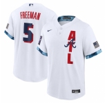 Men's Atlanta Braves #5 Freddie Freeman Nike White 2021 MLB All-Star Game Replica Player Jersey
