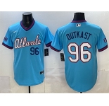 Men's Atlanta Braves #96 OutKast Powder Blue 2026 City Connect Stadium Stitched Baseball Jersey