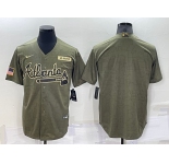 Men's Atlanta Braves Blank Camo Salute To Service Cool Base Stitched Jersey