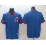 Men's Nike Atlanta Braves Blank Blue M&N MLB Jersey