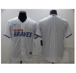 Men's Nike Atlanta Braves Blank White City Player Jersey