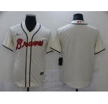 Nike Atlanta Braves Blank Cream 2020 Cool Base Baseball Jersey