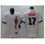 Men's Chicago Cubs #17 Kris Bryant Nike White 2021 MLB All-Star Authentic Jersey