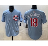Men's Chicago Cubs #18 今永昇太 Blue 2026 2nd Alternate Limited Stitched Baseball Jersey