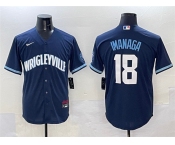 Men's Chicago Cubs #18 Shota Imanaga Navy City Connect Stitched Baseball Jersey