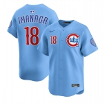 Men's Chicago Cubs #18 Shōta Imanaga Blue 2024-25 2nd Alternate Limited Stitched Baseball Jersey