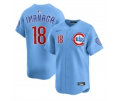 Men's Chicago Cubs #18 Shōta Imanaga Blue 2024-25 2nd Alternate Limited Stitched Baseball Jersey