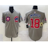Men's Chicago Cubs #18 Shōta Imanaga Gray 2025 Tokyo Series Limited Stitched Baseball Jersey