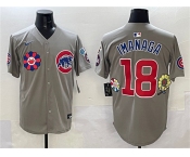Men's Chicago Cubs #18 Shōta Imanaga Gray 2025 Tokyo Series Limited Stitched Baseball Jersey