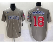 Men's Chicago Cubs #18 Shōta Imanaga Gray Limited Stitched Baseball Jersey