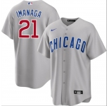 Men's Chicago Cubs #21 Shōta Imanaga Gray Cool Base Stitched Baseball Jersey