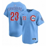 Men's Chicago Cubs #23 Ryne Sandberg Blue 2024-25 2nd Alternate Limited Stitched Baseball Jersey