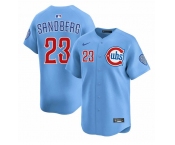 Men's Chicago Cubs #23 Ryne Sandberg Blue 2024-25 2nd Alternate Limited Stitched Baseball Jersey