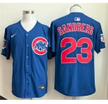 Men's Chicago Cubs #23 Ryne Sandberg Royal Limited Stitched Baseball Jersey