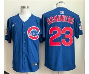 Men's Chicago Cubs #23 Ryne Sandberg Royal Limited Stitched Baseball Jersey
