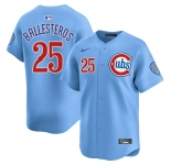 Men's Chicago Cubs #25 Moises ballesteros Blue 2024 25 2nd Alternate Limited Stitched Baseball Jersey