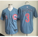 Men's Chicago Cubs #3 Alex Bregman Blue 2026 Limited Stitched Baseball Jersey