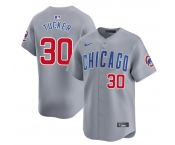 Men's Chicago Cubs #30 Kyle Tucker Grey 2025 Limited Stitched Baseball Jersey