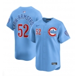 Men's Chicago Cubs #52 Pete Crow-Armstrong 2024-25 Blue 2nd Alternate Limited Stitched Baseball Jersey