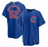 Men's Chicago Cubs #52 Pete Crow-Armstrong Blue 2024 Cool Base Stitched Baseball Jersey