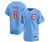 Men's Chicago Cubs #6 Matt Shaw Blue 2024-25 2nd Alternate Limited Stitched Baseball Jersey