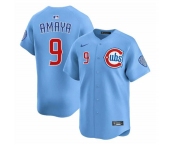Men's Chicago Cubs #9 Miguel Amaya Blue 2024-25 2nd Alternate Limited Stitched Baseball Jersey