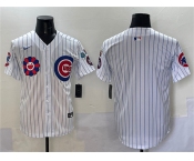 Men's Chicago Cubs Blank White 2025 Tokyo Series Limited Stitched Baseball Jersey