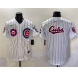 Men's Chicago Cubs Team Big Logo White 2025 Tokyo Series Limited Stitched Baseball Jersey
