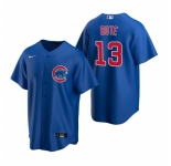 Men's Nike Chicago Cubs #13 David Bote Royal Alternate Stitched Baseball Jersey