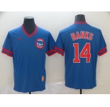 Men's Nike Chicago Cubs #14 Ernie Banks Blue M&N MLB Jersey
