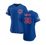 Men's Nike Chicago Cubs #36 Dillon Maples Royal Alternate 2020 Authentic Player Baseball Jersey