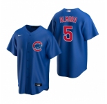 Men's Nike Chicago Cubs #5 Albert Almora Jr Royal Alternate Stitched Baseball Jersey
