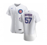 Men's Nike Chicago Cubs #57 James Norwood White Home 2020 Authentic Player Baseball Jersey