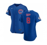 Men's Nike Chicago Cubs #8 Ian Happ Royal Alternate 2020 Authentic Player Baseball Jersey