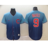 Men's Nike Chicago Cubs #9 Javier Baez Drift Fashion MLB Jersey