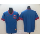 Men's Nike  Chicago Cubs blank Blue Throwback MLB Jersey