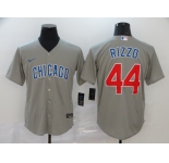 Nike Men's Chicago Cubs #44 Anthony Rizzo Replica Grey Home Cool Base Baseball Jersey