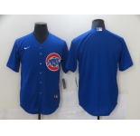Nike Men's Chicago Cubs Blank Blue Authentic Cool Base Baseball Jersey