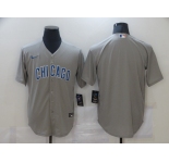 Nike Men's Chicago Cubs Blank Grey Authentic Cool Base Baseball Jersey