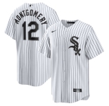 Men's Chicago White Sox #12 Colson Montgomery White Cool Base Stitched Baseball Jersey
